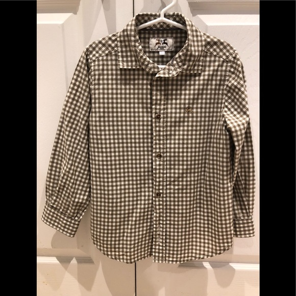 Jacadi Other - Jacadi Boy’s Shirt Brown & White Checkered